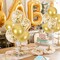 Gold Balloon Centerpieces for Table Gold Balloons Stand Kit for 2023 Graduation Party Decorations Father Day Engagement 30th 40th 50th 60th 70th 80th 90th Birthday Anniversary Decorations